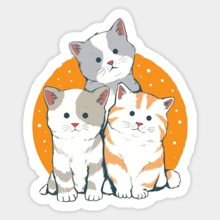 Cat Family Sticker